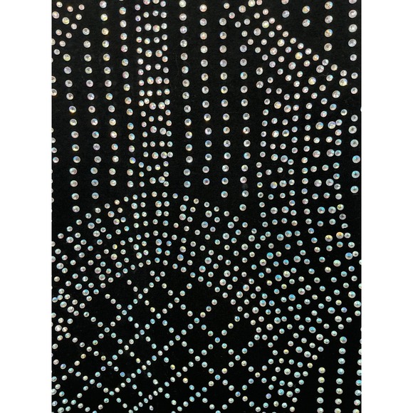 Windsor Black‎ Rhinestone Bodycon Mini Dress S | Sparkly Party Club Cocktail - Picture 4 of 6